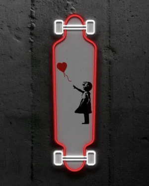 banksy bloodred Ballon