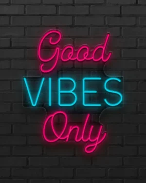 good vibes only corsivo-ON good vibes only